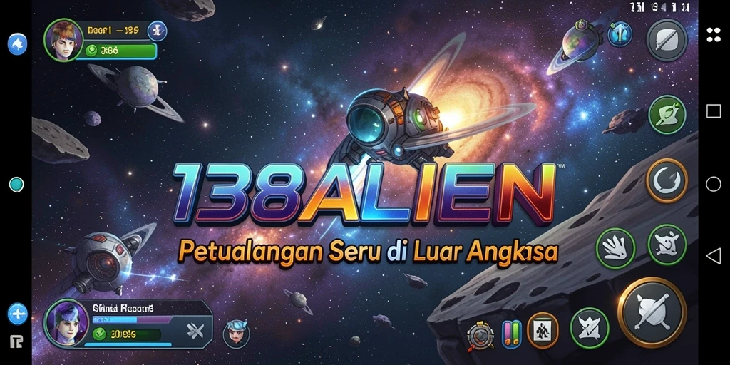 Menampilkan gameplay hebat dari 138ALIEN dengan petualangan luar angkasa.