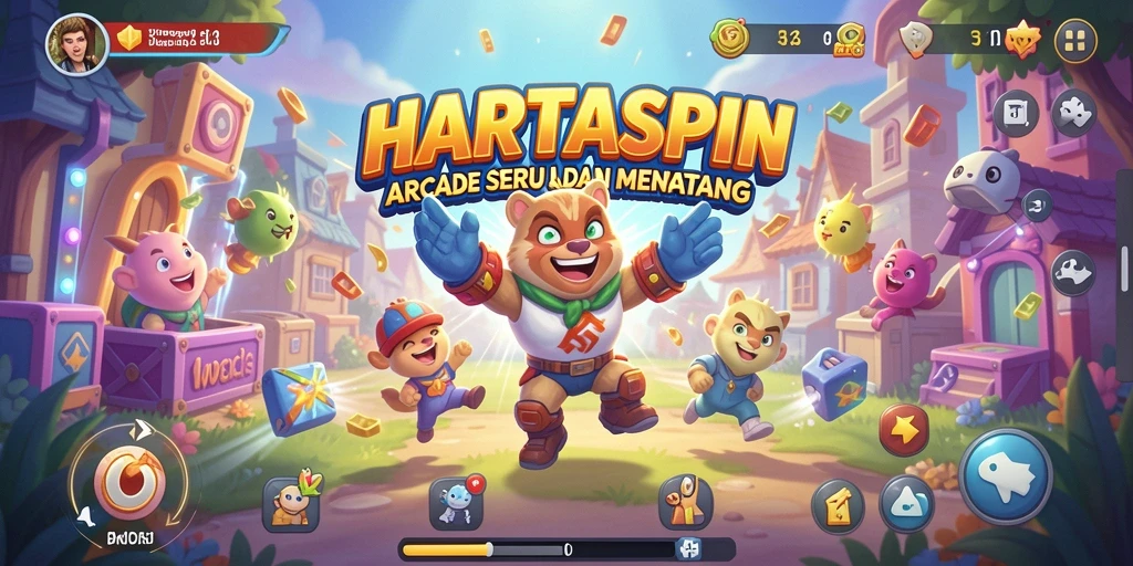 Tangkapan layar HARTASPIN menampilkan gameplay aksi seru dan penuh tantangan.