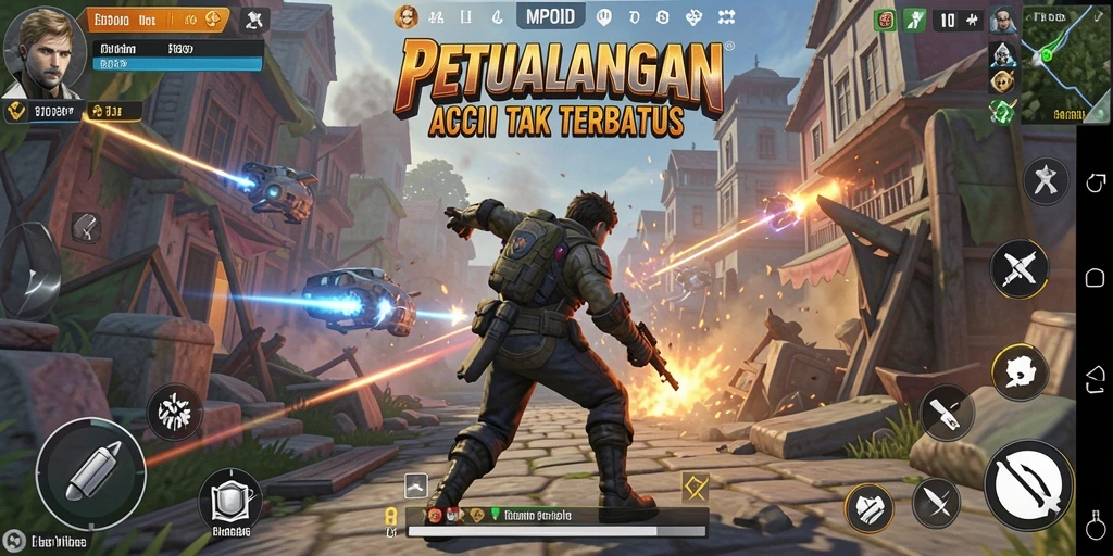 Gameplay seru dengan pertarungan aksi yang mendebarkan.
