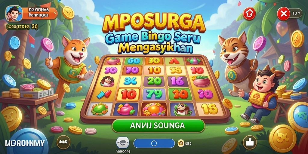 Tampilan gameplay Bingo yang seru dan interaktif di MPOSURGA.