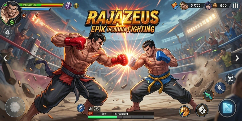 Pengalaman seru dan intens dalam setiap pertarungan RAJAZEUS.