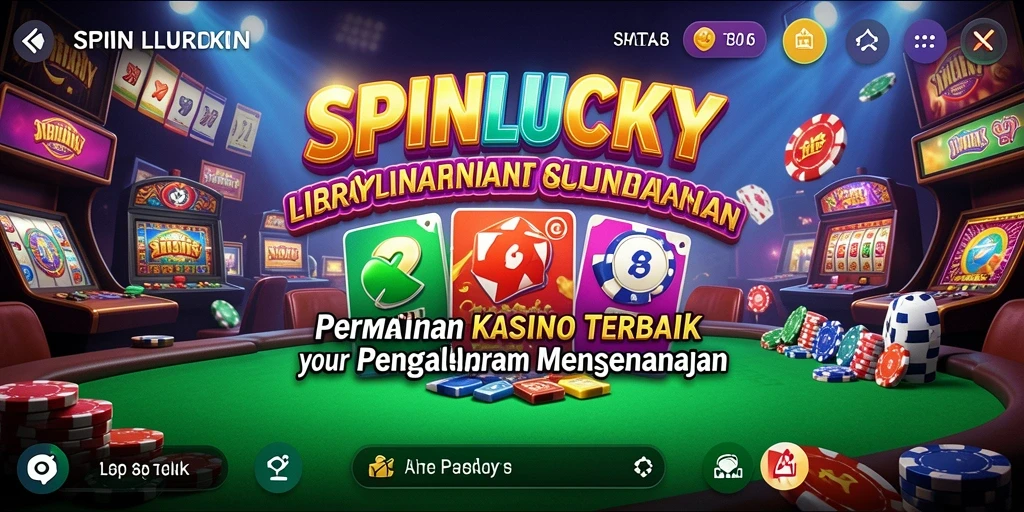 Tampilan gameplay SPINLUCKY yang seru dan mendebarkan.